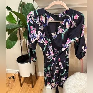 Yumi Kim “Liz” Romper Navy Blue Floral XS